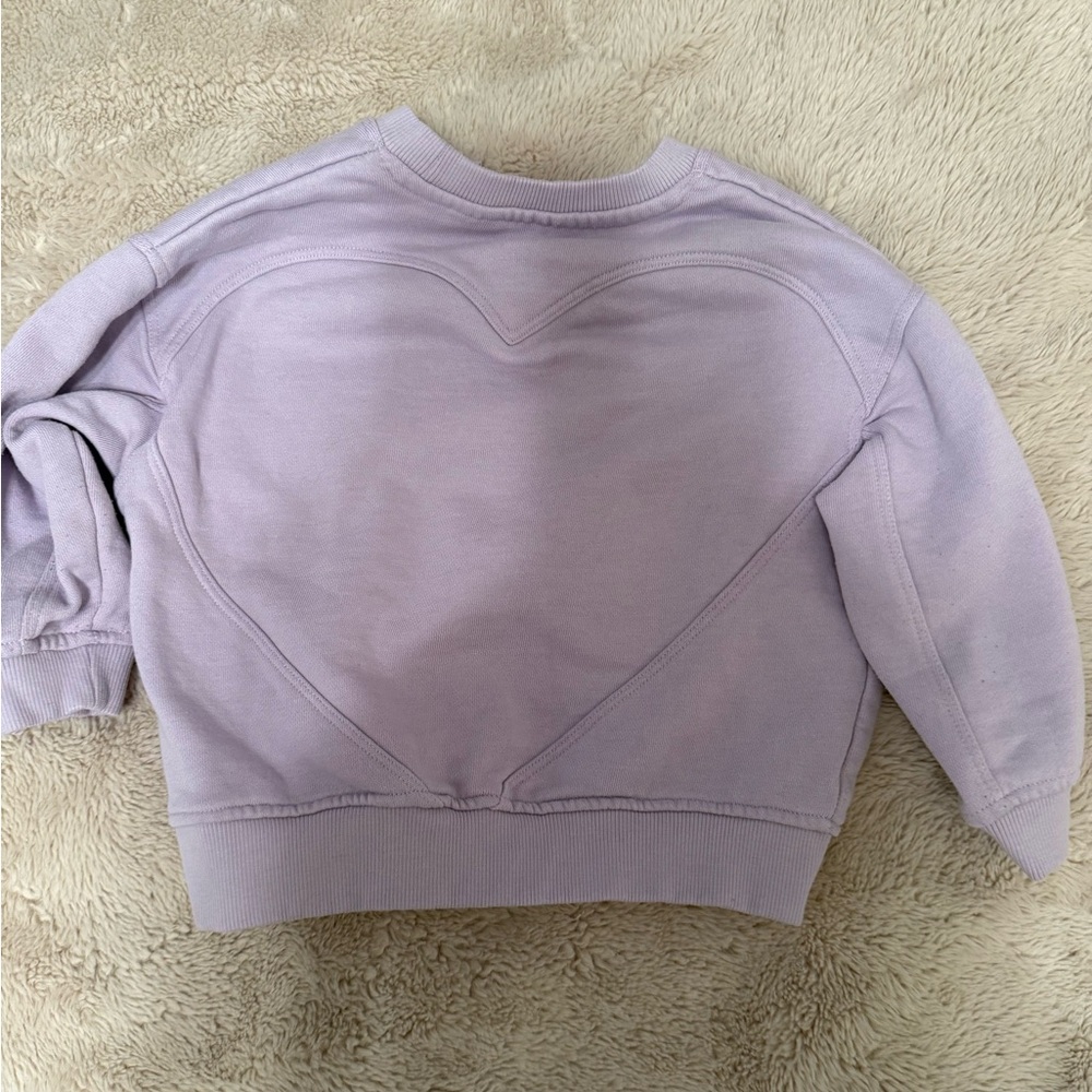 Zara Lavender Sweatshirt and grey leggings - Picture 4 of 6